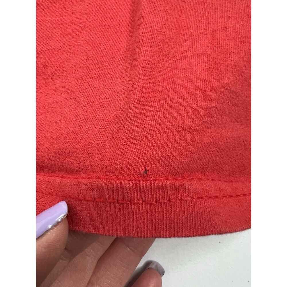 Vintage Dare Shirt Red Resist Drugs Fruit of the Loom Silver Y2K 90s Size Small - Picture 8 of 12
